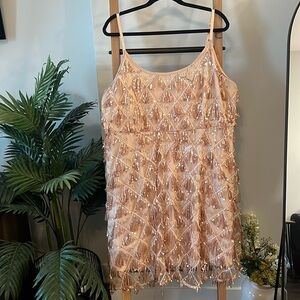 SHEIN sparkle fringe dress- 4xL
